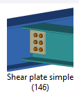 Shear plate simple (146)