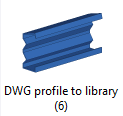 DWG profile to library