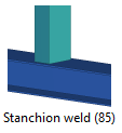 Stanchion weld (85)