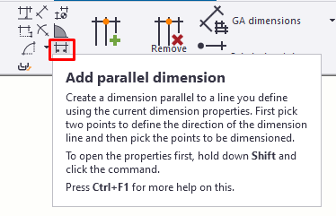 Add parallel dimension command