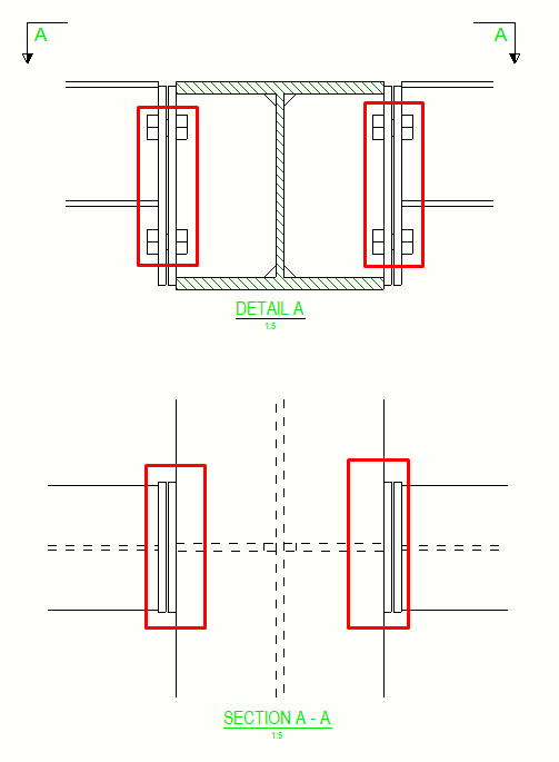 Bolts are hidden in Tekla drawing