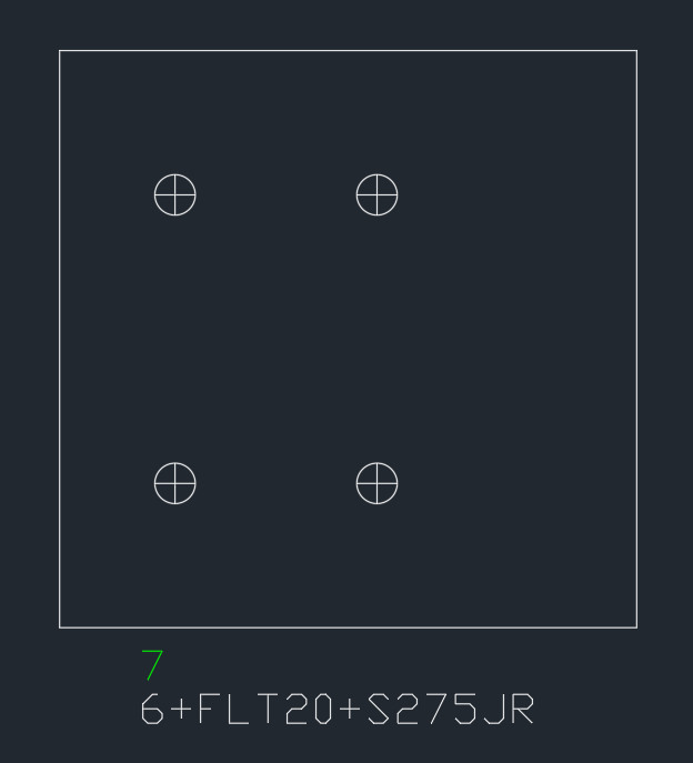 DXF File of a plate