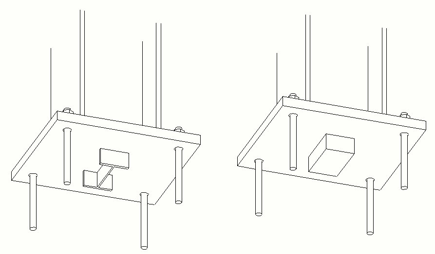 Base Plates With Welded Parts For Shear Transfer 