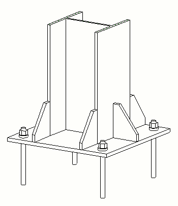 Base Plate With Stiffening Ribs 