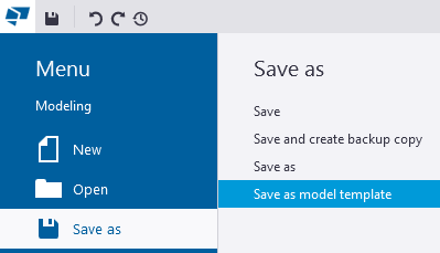 Create model template in Tekla Structures