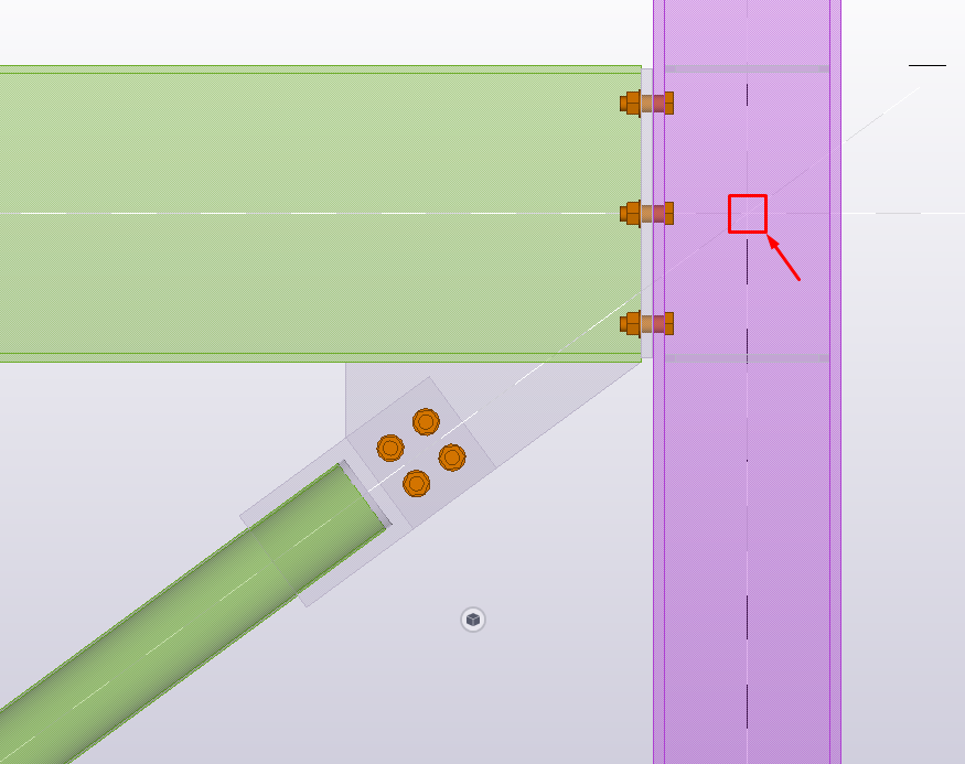 Bracing gusset plate connection