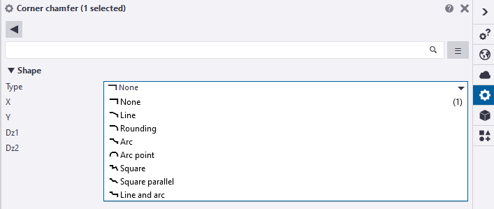 Different types of corner chamfers in Tekla Structures