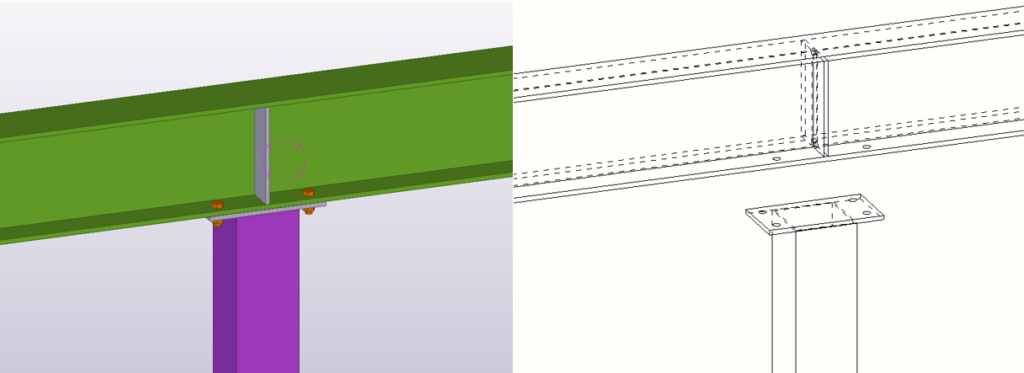 Beam to column seated end plate connection 