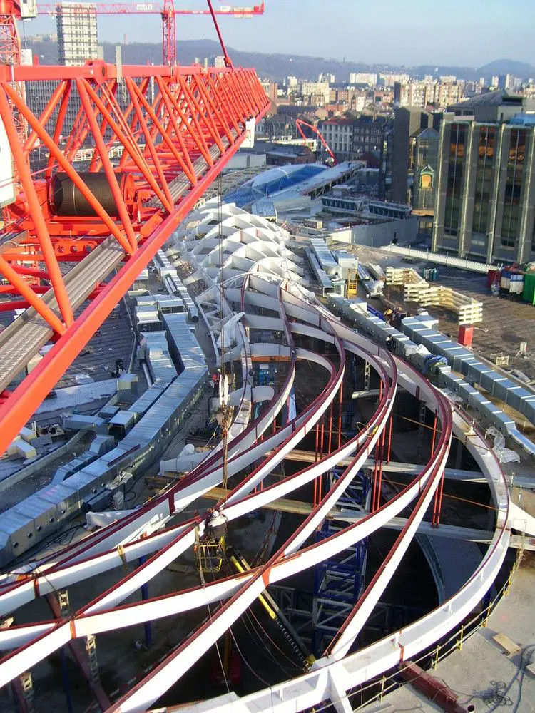 Construction of the Mediacite retail centre in Liège