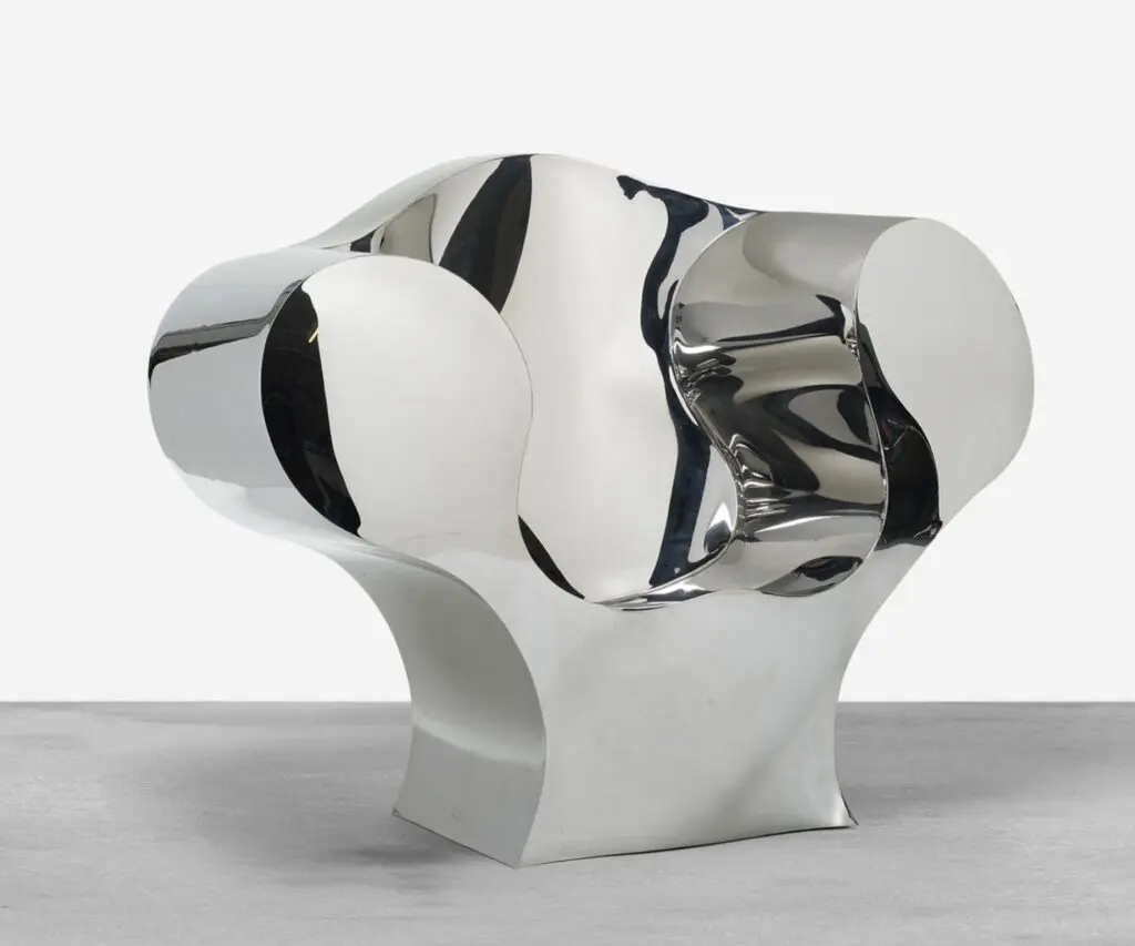 Ron Arad “Big Easy Volume 2” chair, polished stainless steel.
