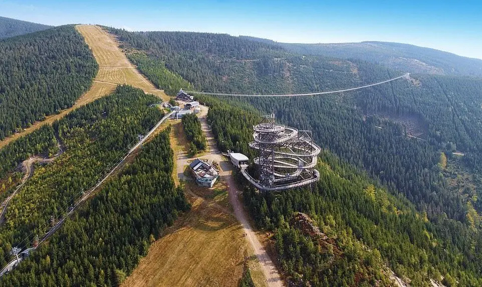 The nearby Sky Walk viewpoint