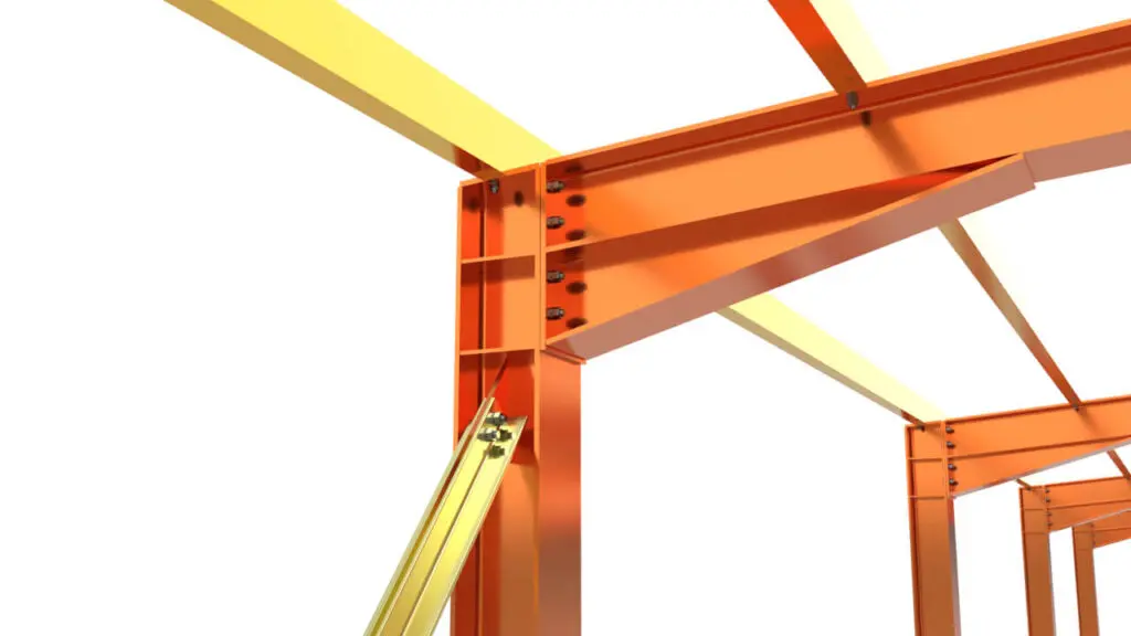 Tekla Structures Model - Render Made In Rhino