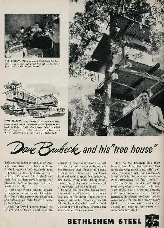 David Brubeck and his "tree house"