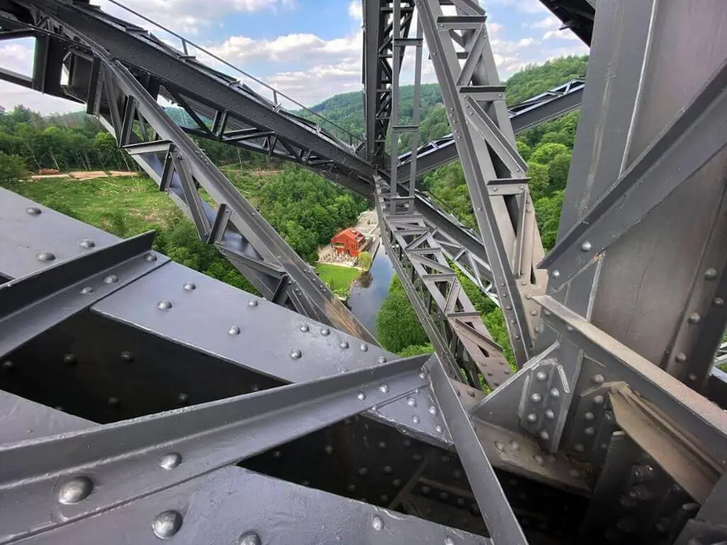 Close View Of The Müngsten Bridge