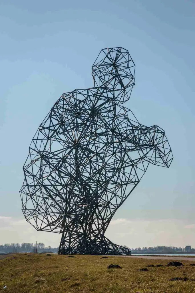 Exposure ('The squatting man') Artwork by Antony Gormley