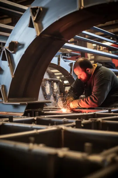 Welding Steel Profiles in a Workshop