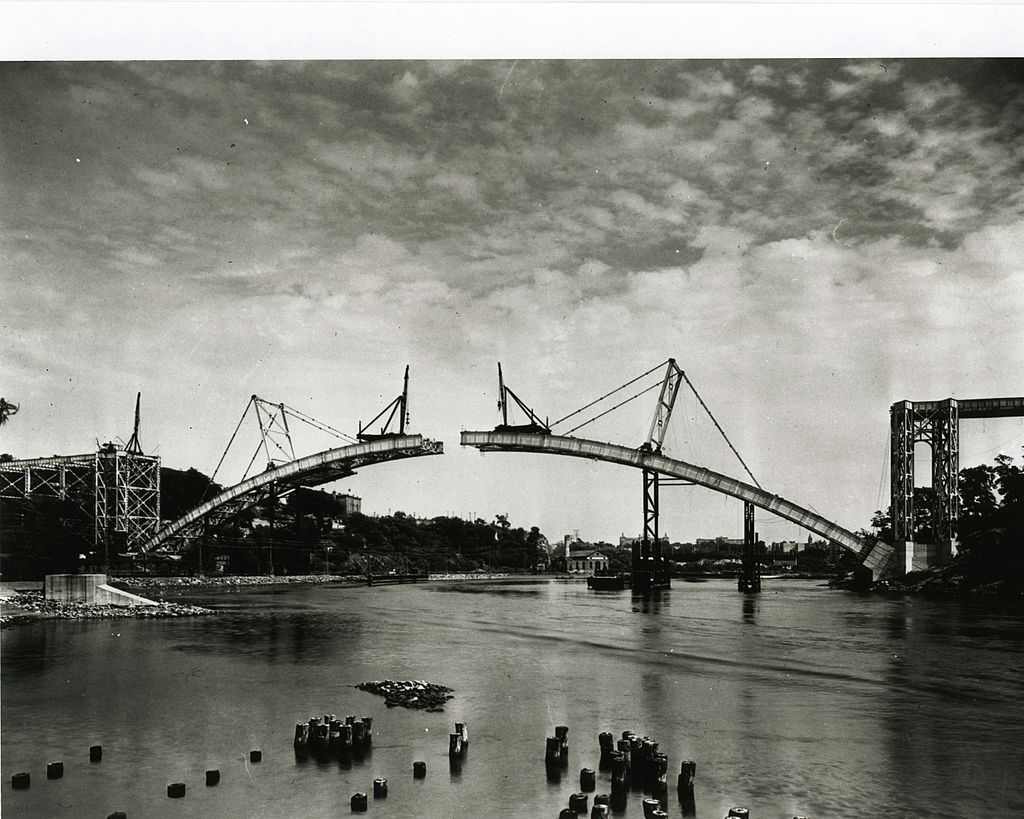 Henry Hudson Bridge Under Construction