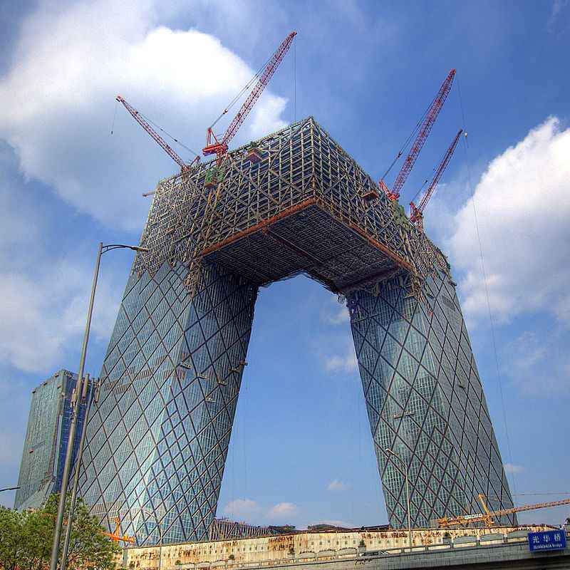 China Central Television Headquarters (CCTV) During Construction