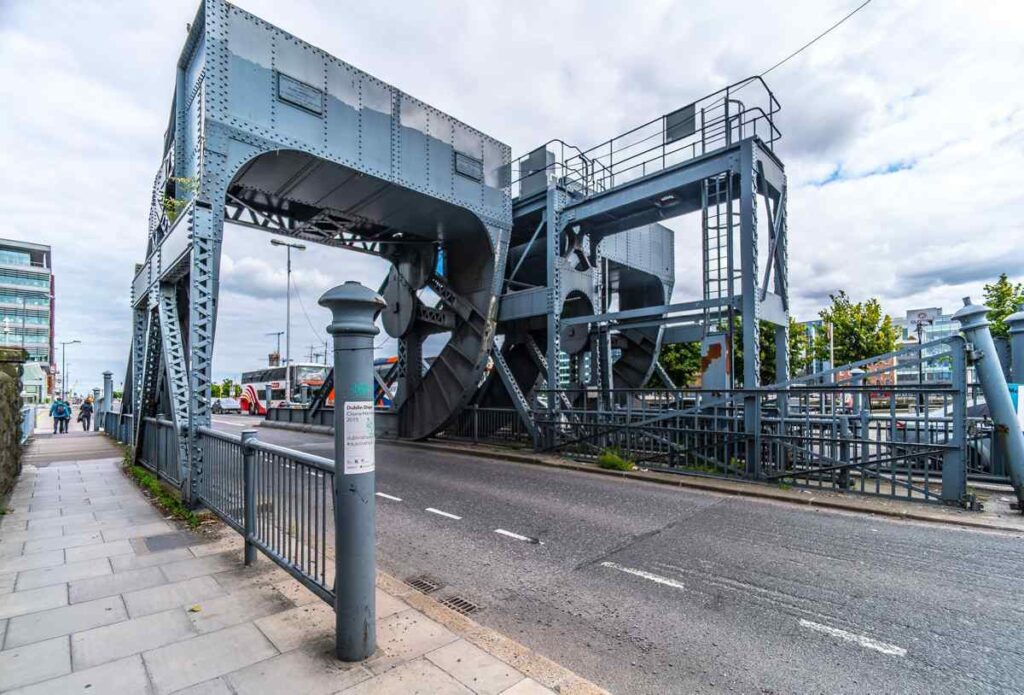 Scherzer Rolling Lift Bridge Beside The Dublin City Convention Centre