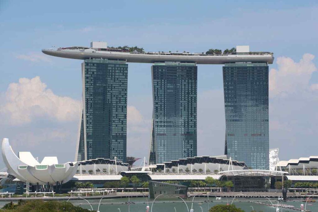 Marina Bay Sands, situated at Marina Bay in Singapore.