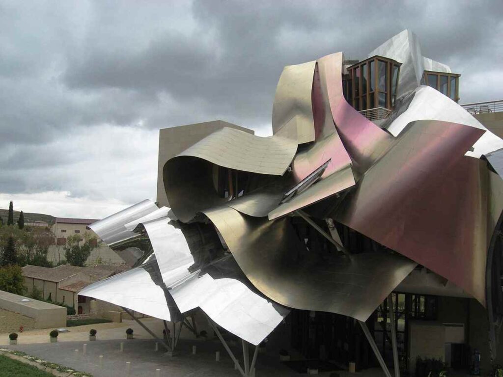 Hotel Marques de Riscal in Elciego, Spanien. Architekt Frank Gehry