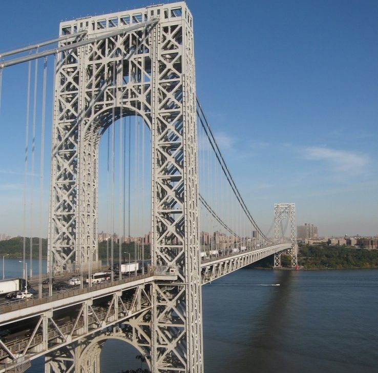 The George Washington Bridge over the Hudson River in New York