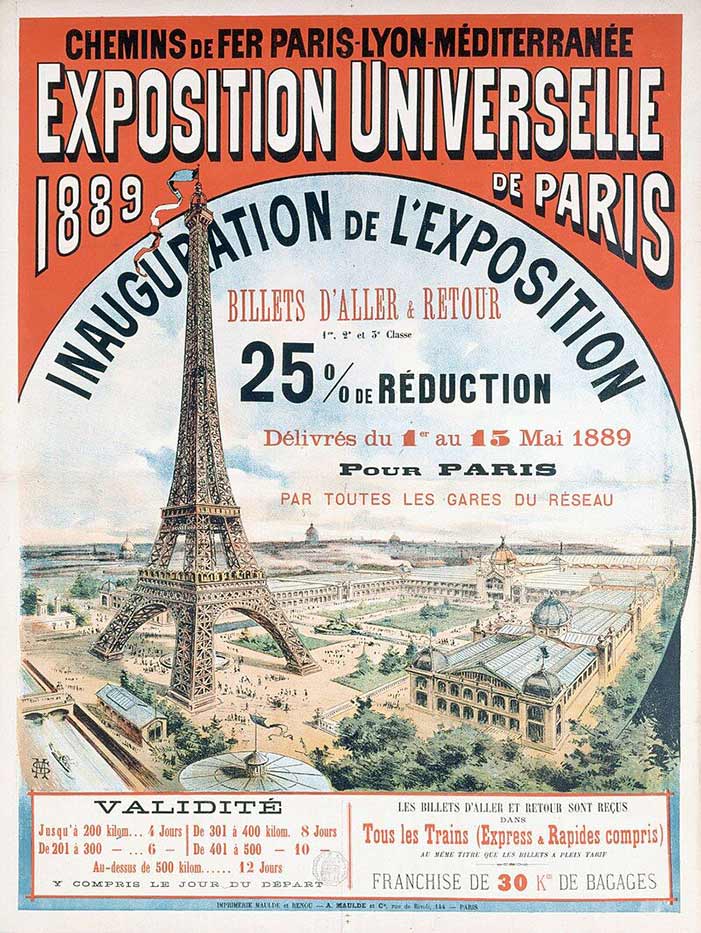 Poster for the World Exhibition in Paris 1889